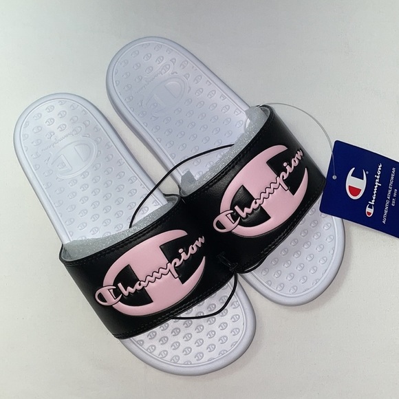 New Champion Women's Super Slide Black Sandals - Picture 2 of 12